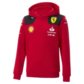 Ferrari Team Hoodie Kids Rosso Corsa