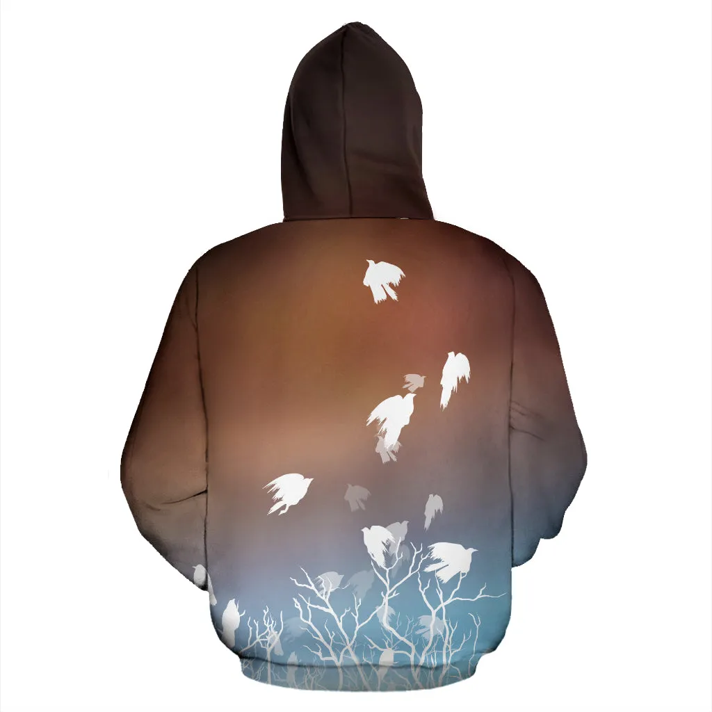 Flying Ravens - Orange | Hoodie | Mandalazed