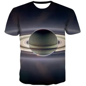 Galaxy T shirts Men Planet Tshirt Anime Starry Sky T shirts Funny Colorful Tshirts Casual Harajuku T-shirts 3d