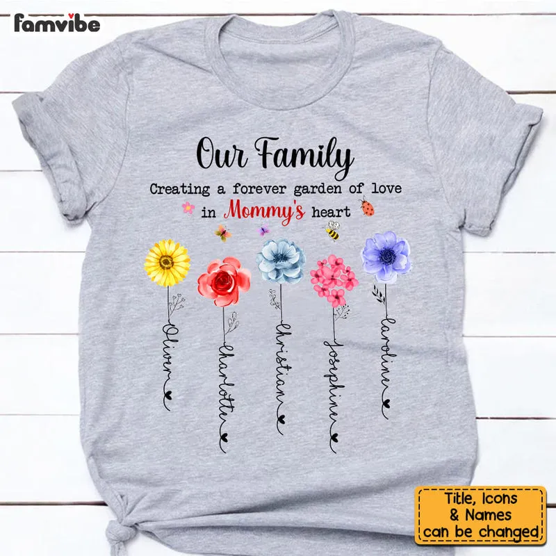 Gift For Mom Flowers Garden Shirt, Best Idea Gift for Mom , Mother's Day Shirt Flower