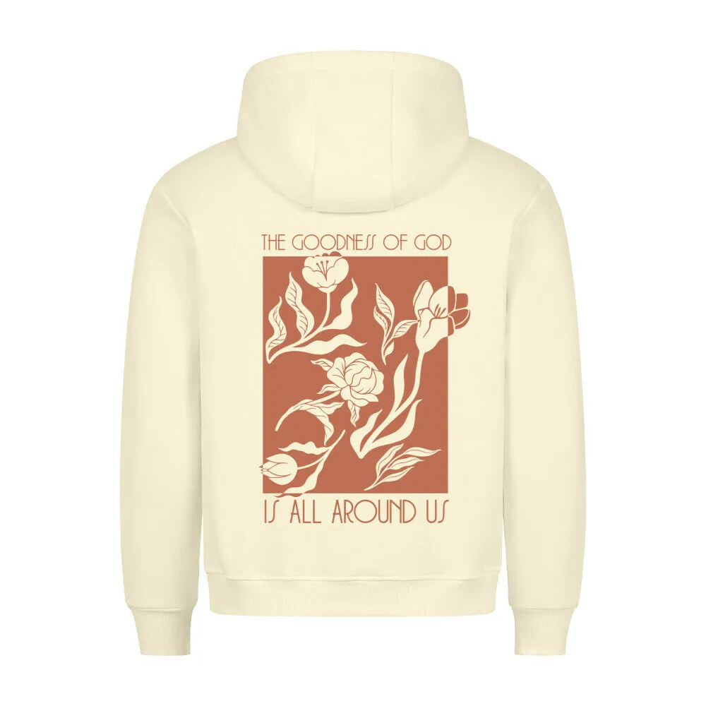 Goodness of God Flowers Hoodie BackPrint