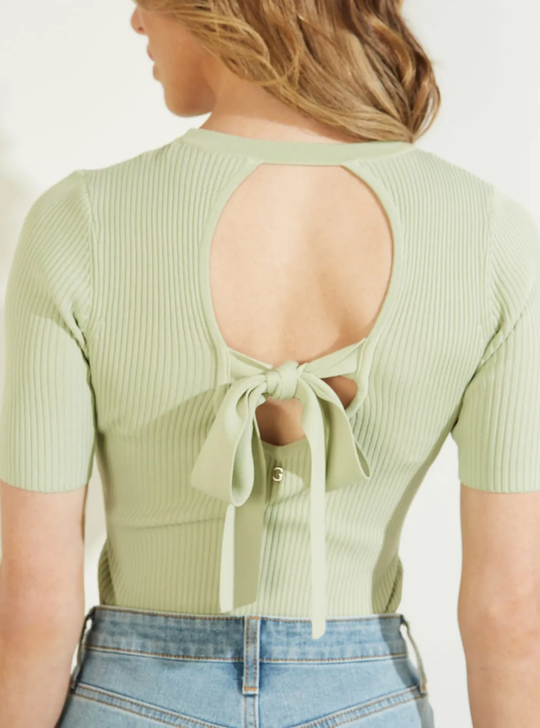 Green Eliane Knit Top