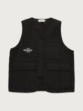 H Quilted Vest Black