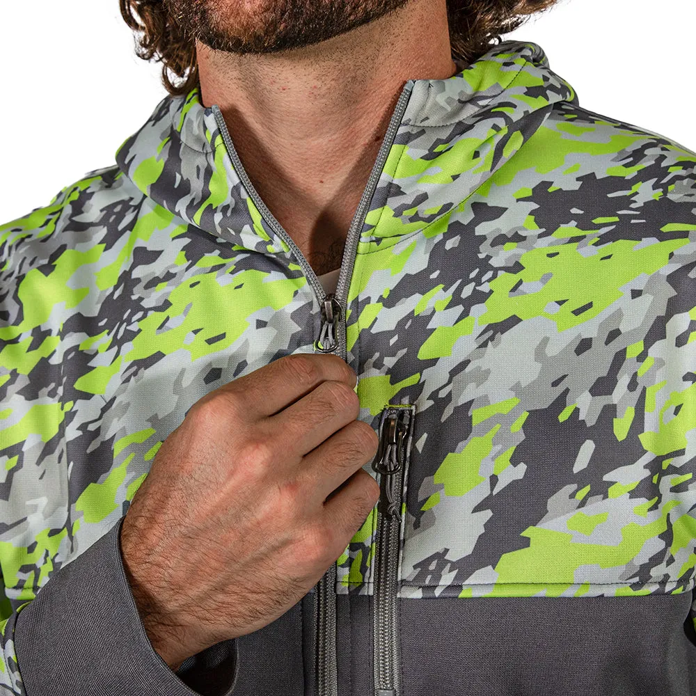 Half Zip Performance Hoodie | Geo Camo-Surge PreOrder