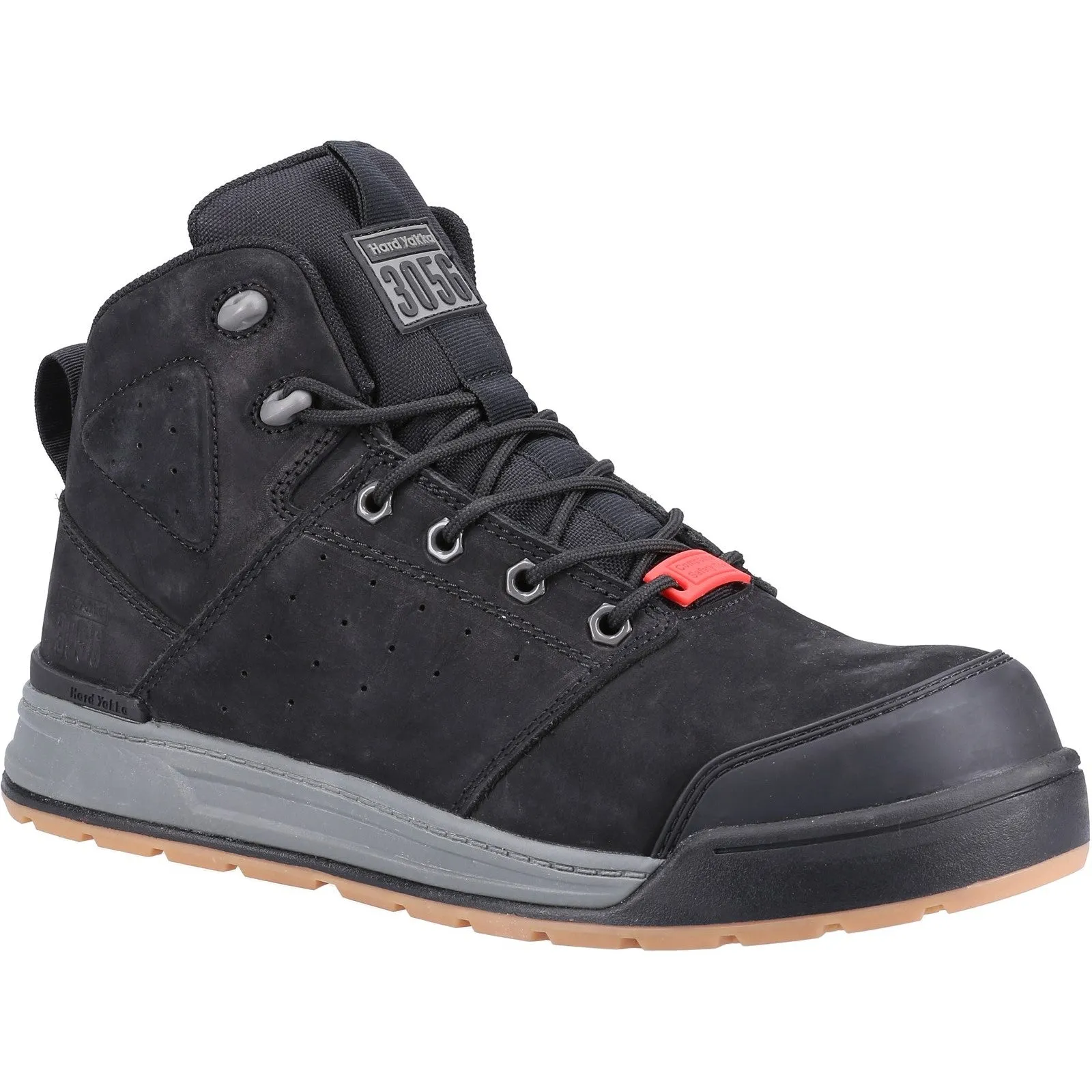 Hard Yakka 3056 Lace Zip Safety Boot S1 Black