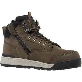 Hard Yakka 3056 Lace Zip Safety Boot S1 Cedar