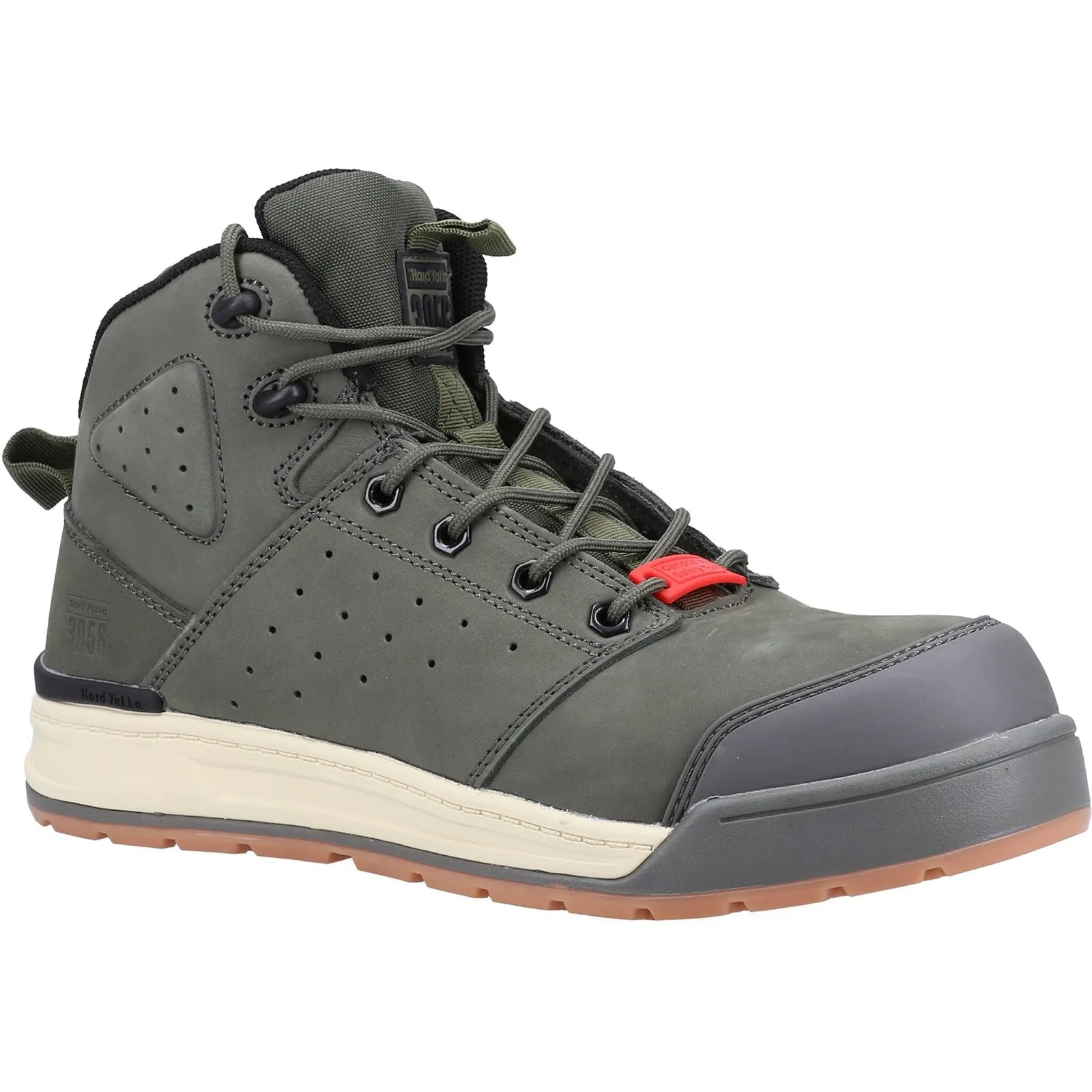 Hard Yakka 3056 Lace Zip Safety Boot S1 Olive