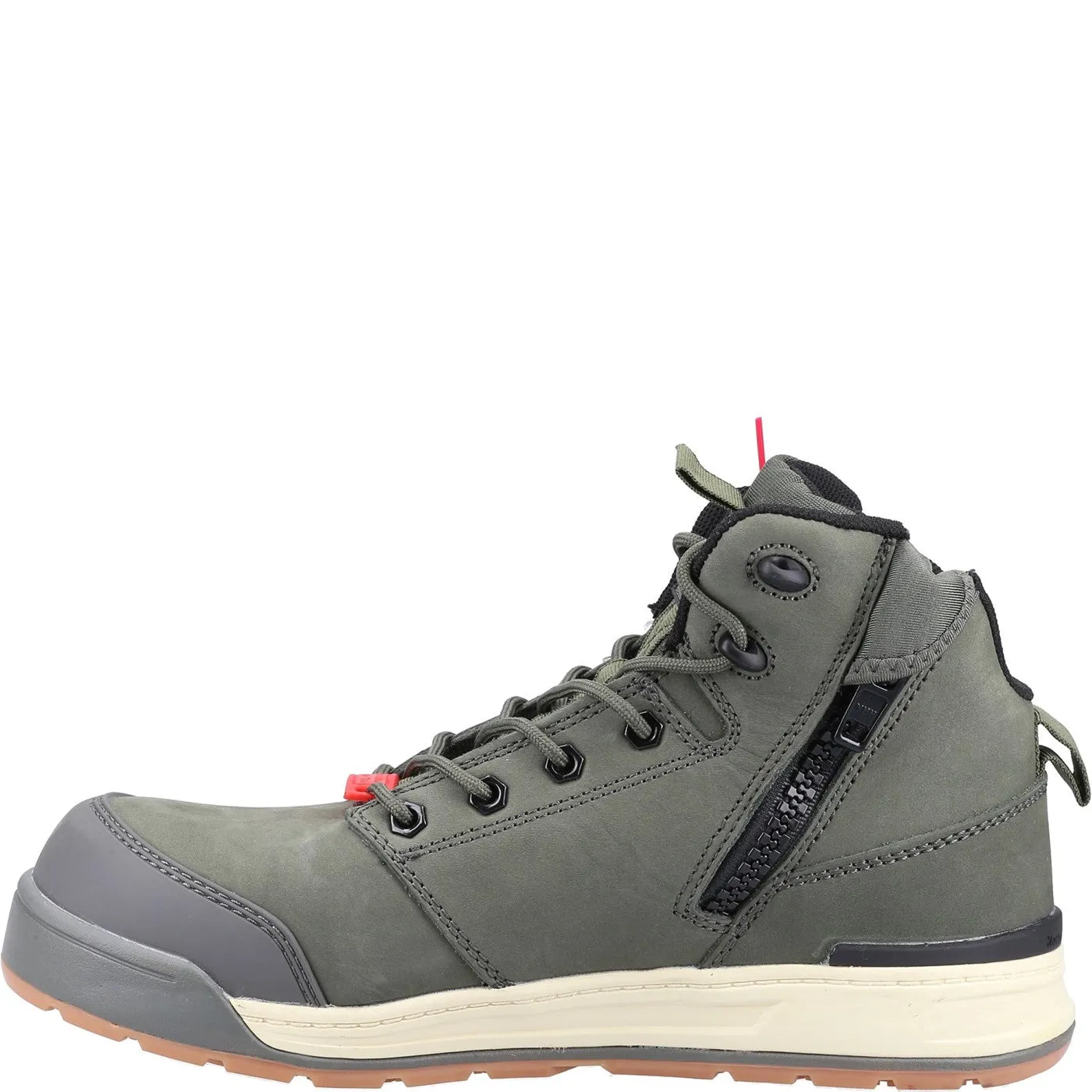 Hard Yakka 3056 Lace Zip Safety Boot S1 Olive