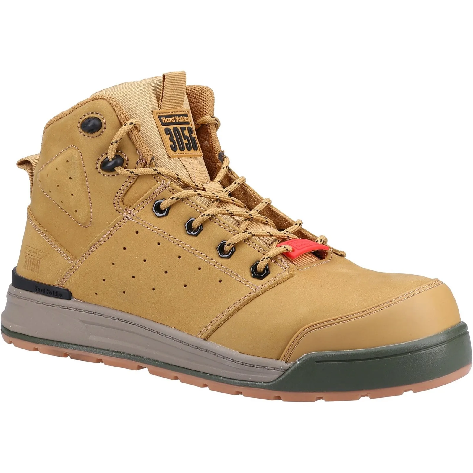 Hard Yakka 3056 Lace Zip Safety Boot S1 Wheat