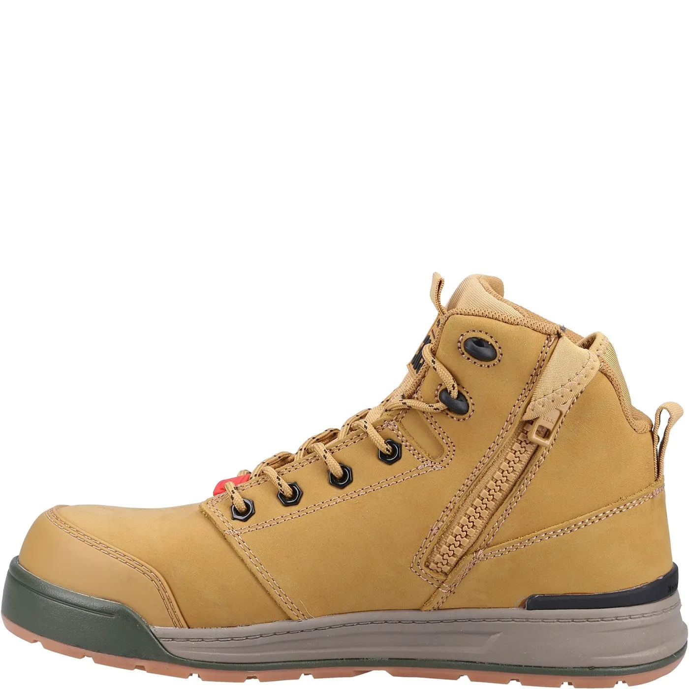 Hard Yakka 3056 Lace Zip Safety Boot S1 Wheat