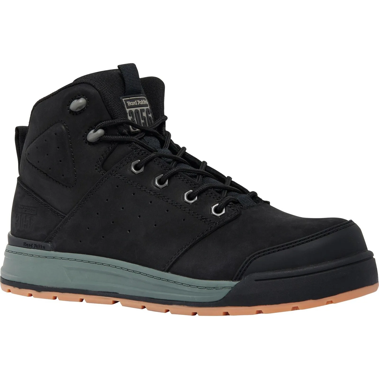 Hard Yakka 3056 S1P Safety Boot | Composite Toe Cap & Side Zip