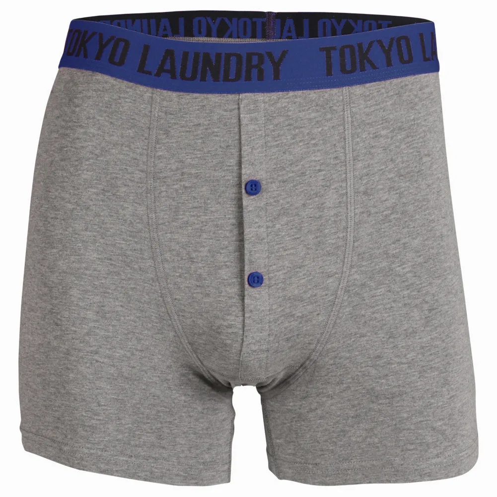 Headlam (2 Pack) Boxer Shorts Set in Dewberry / Deep Blue - Tokyo Laundry