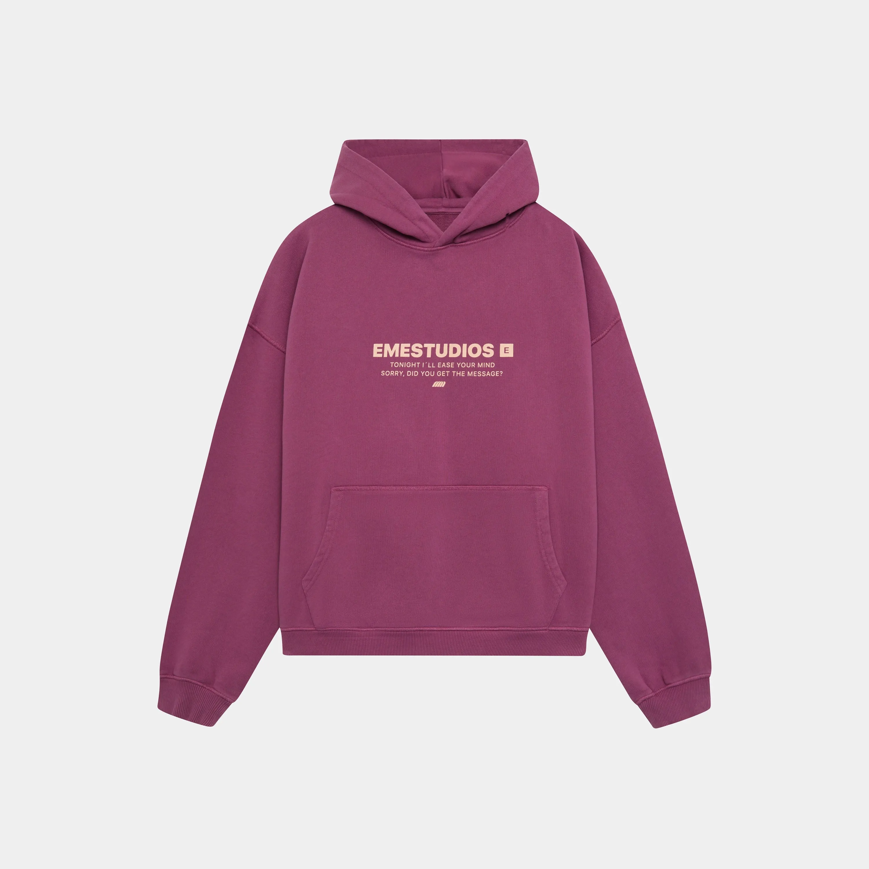 Hectic Dry Rose Oversized Hoodie