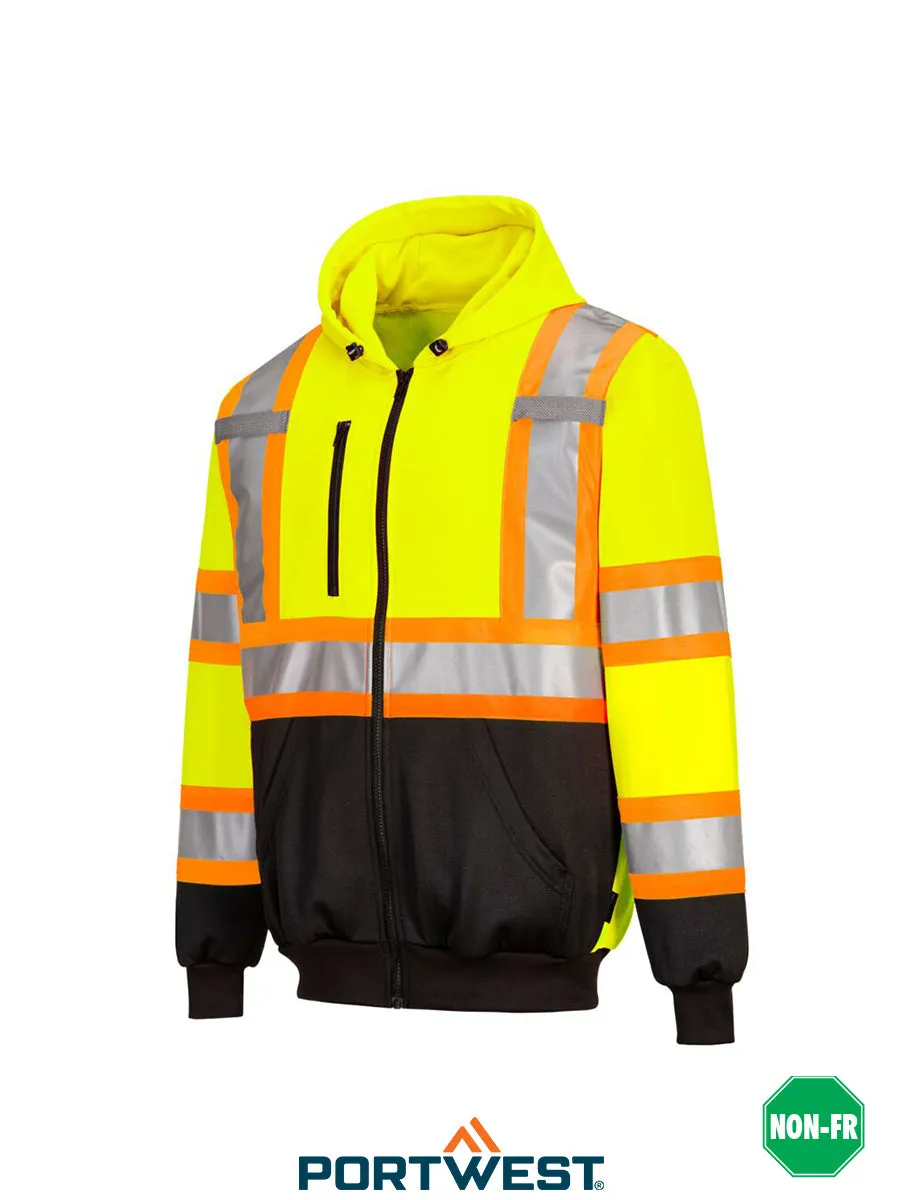 Hi-Vis Contrast Striped Hoodie - CA170