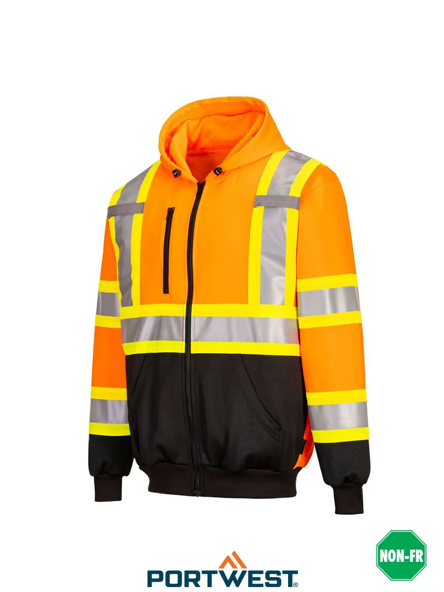 Hi-Vis Contrast Striped Hoodie - CA170