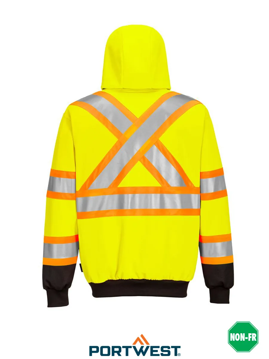 Hi-Vis Contrast Striped Hoodie - CA170