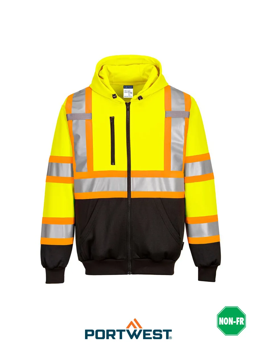 Hi-Vis Contrast Striped Hoodie - CA170