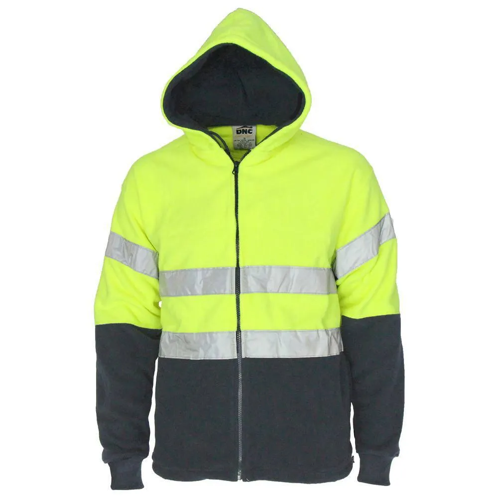 Hi Vis Full Zip Fleece Hoodie