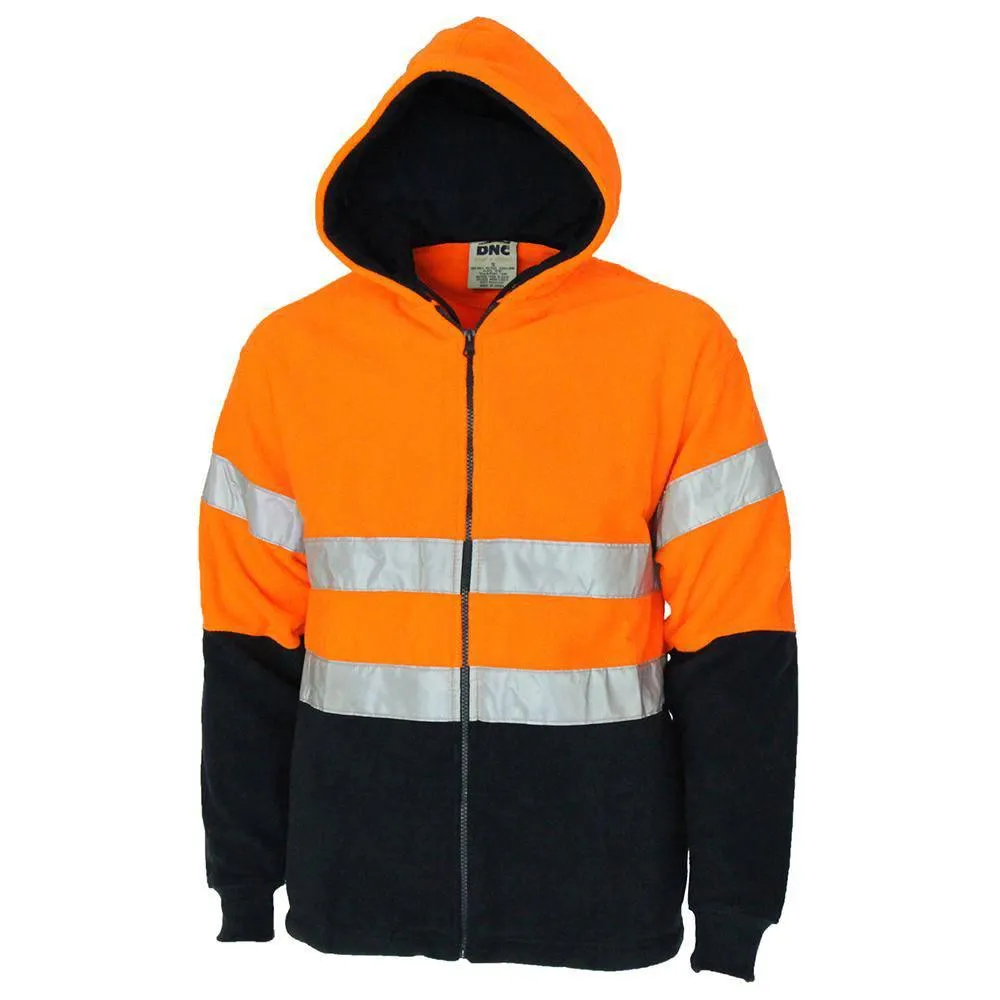 Hi Vis Full Zip Fleece Hoodie