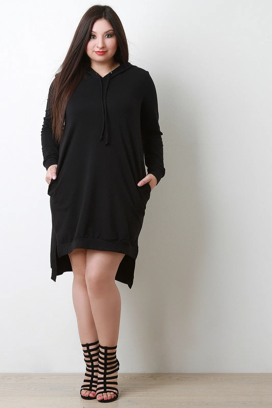 High-Low Hoodie Dress