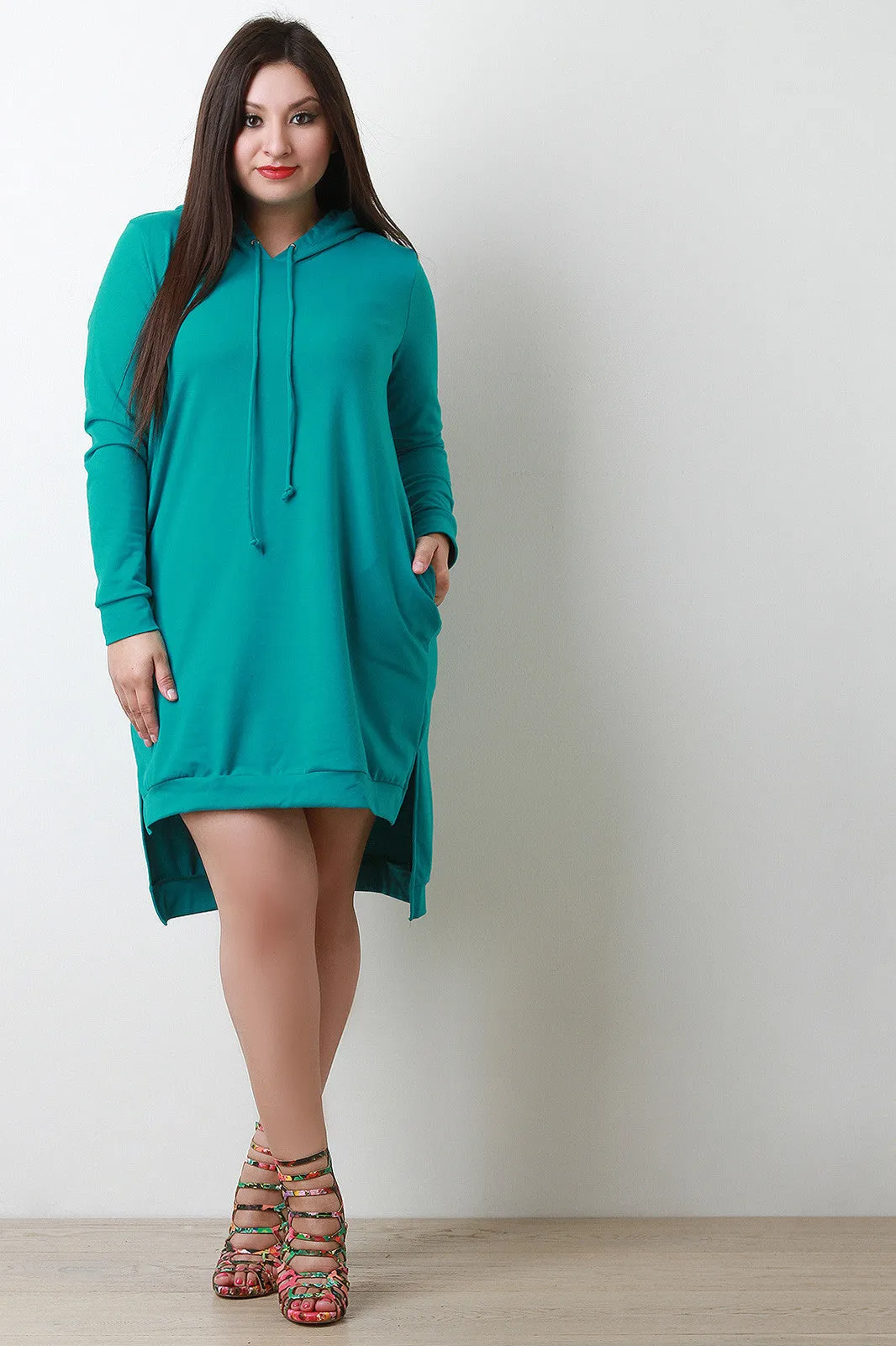 High-Low Hoodie Dress