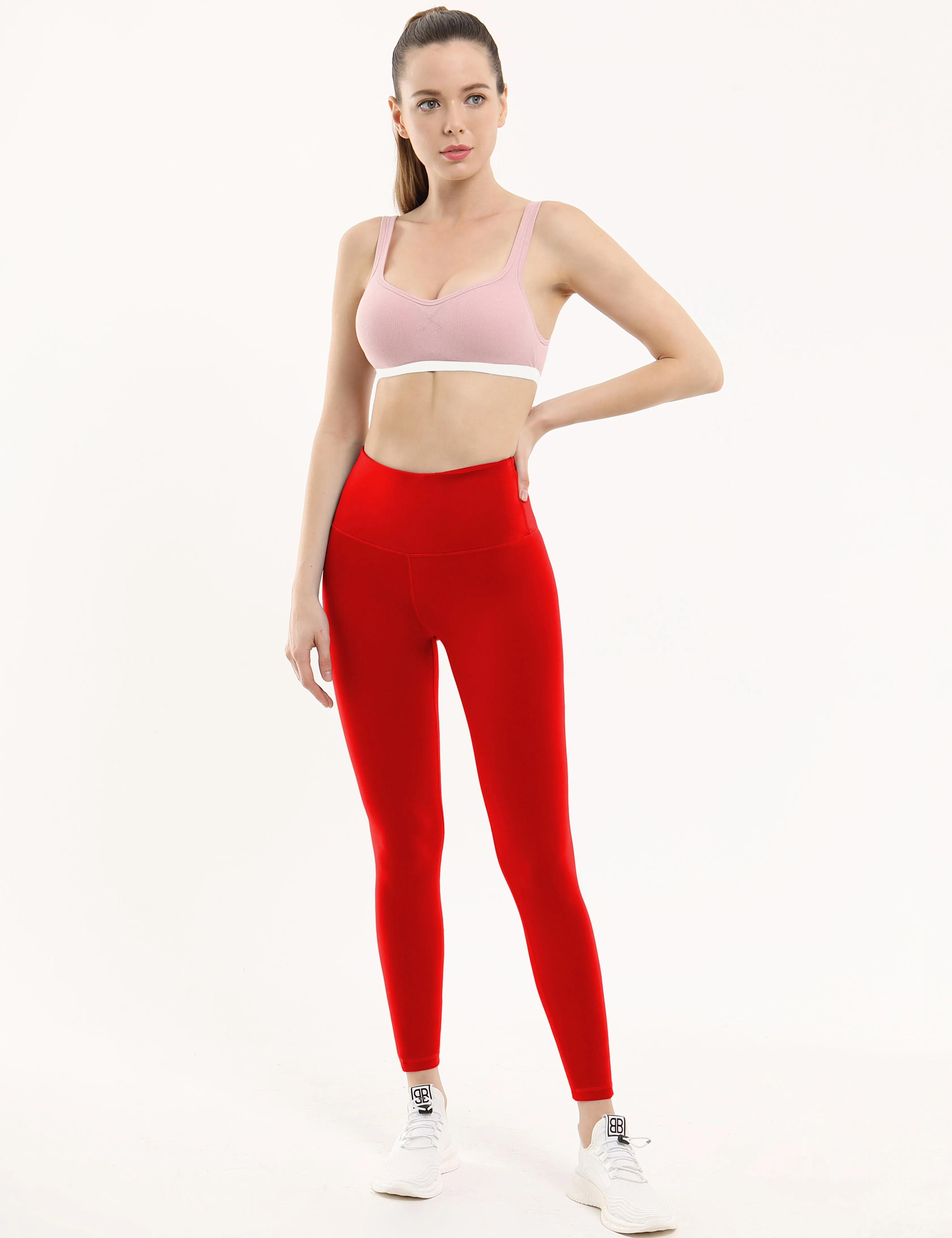 High Waist Gym Pants scarlet_Gym