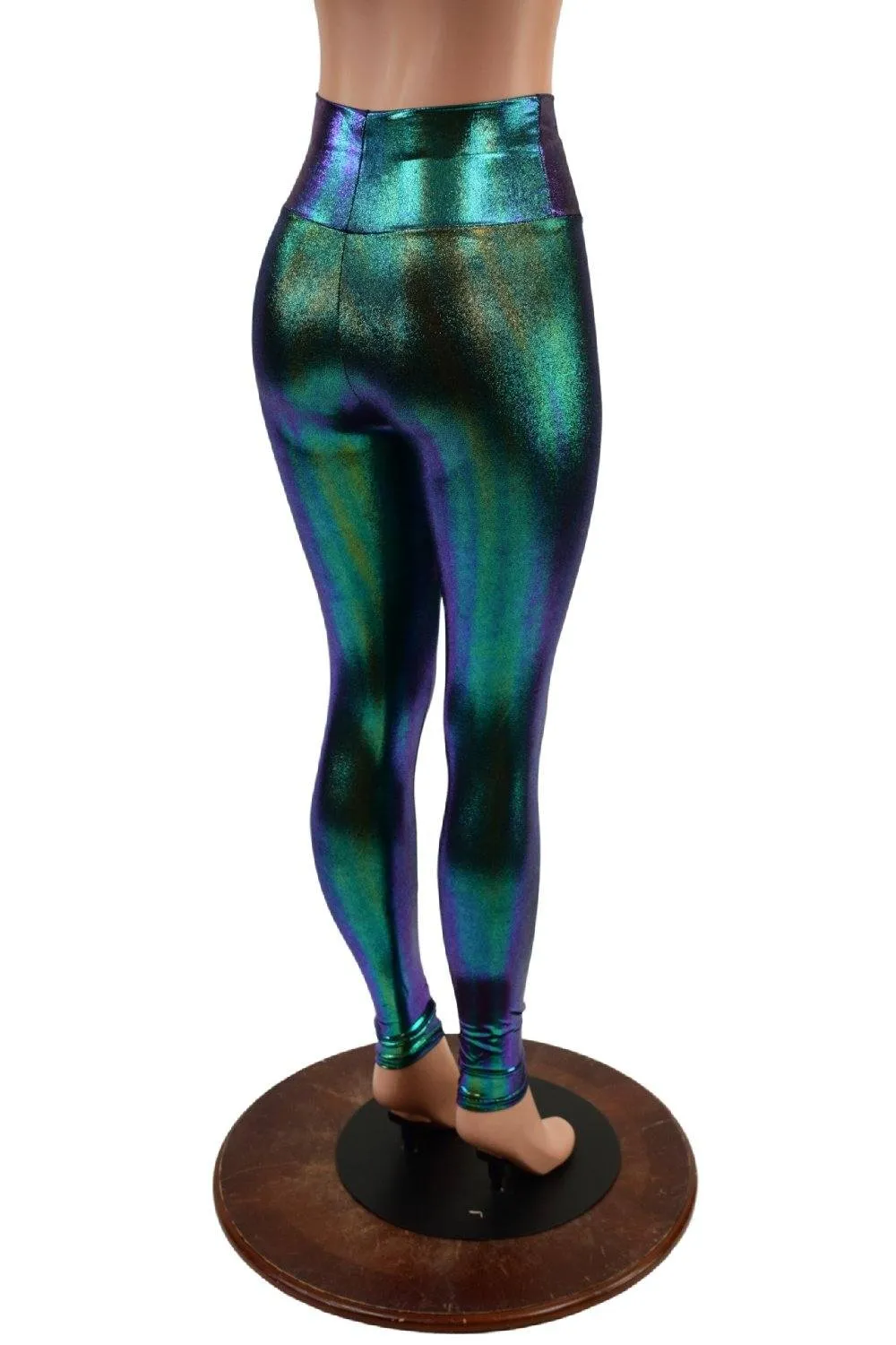 High Waist Leggings in Scarab