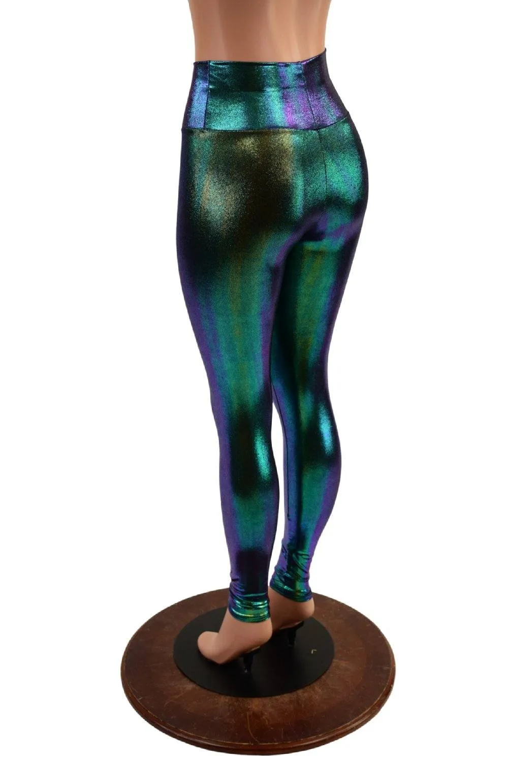 High Waist Leggings in Scarab