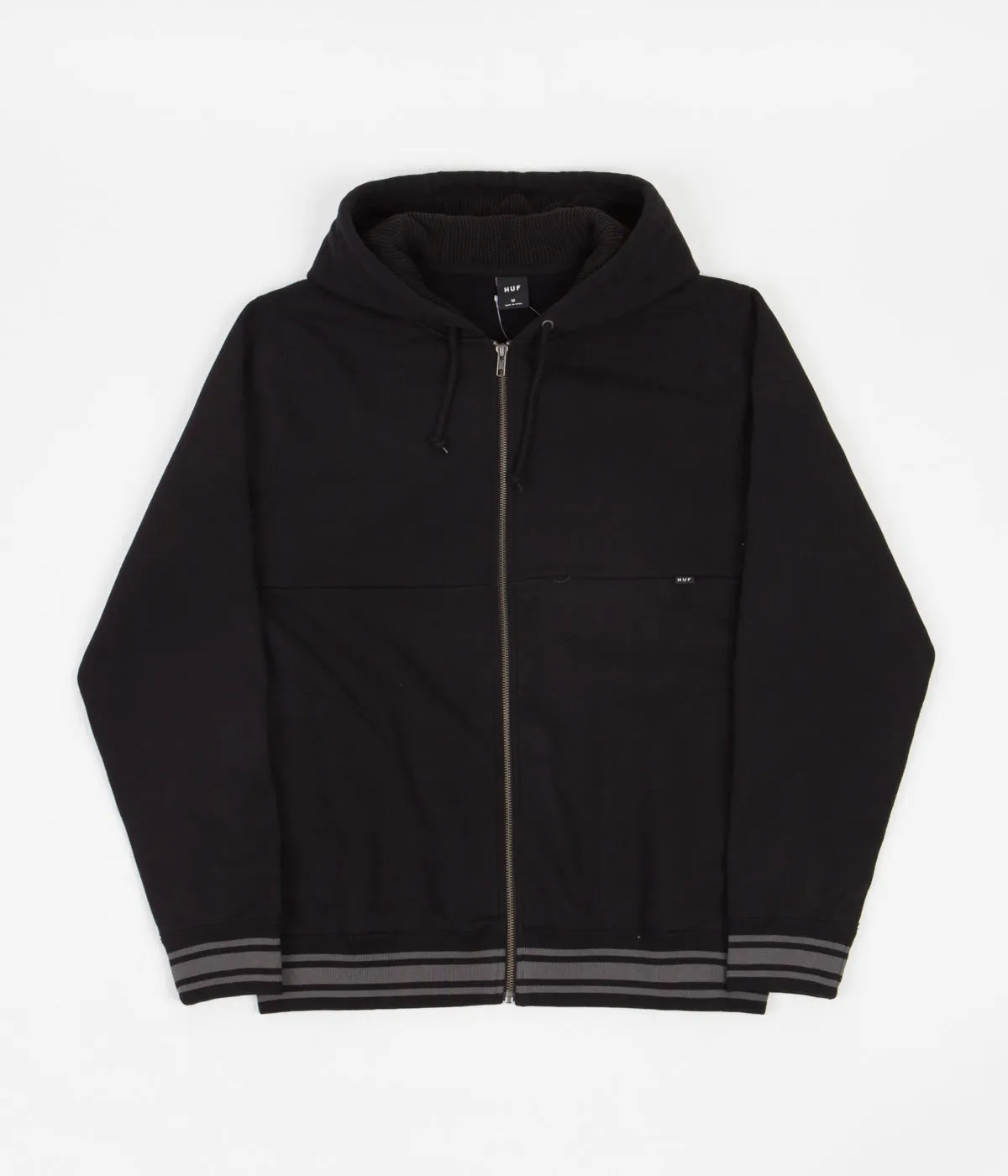 HUF Transit Zip-Up Hoodie - Black