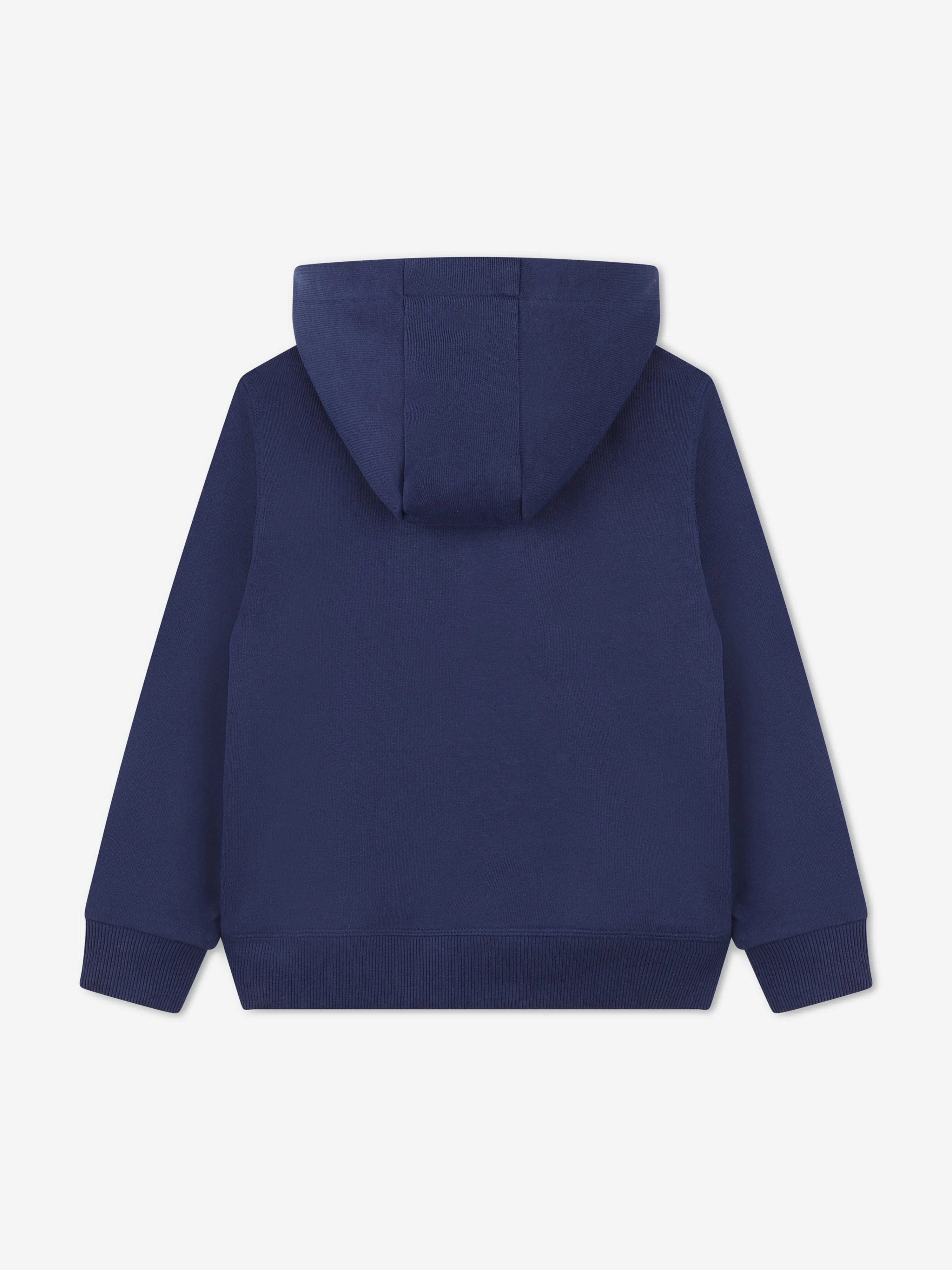 Hugo Boys Logo Print Hoodie in Navy