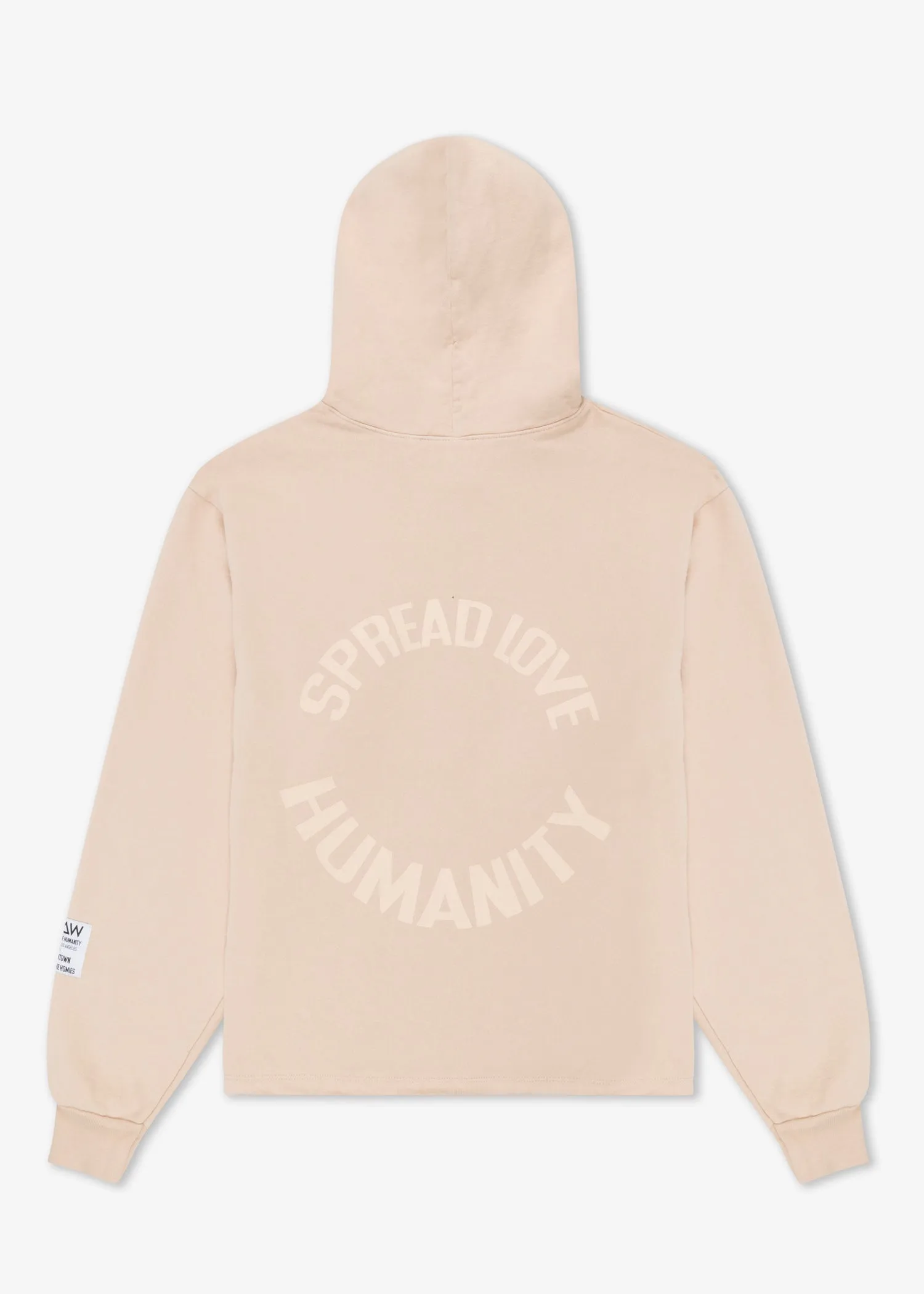 HUMANITY CROP HOODIE TAN