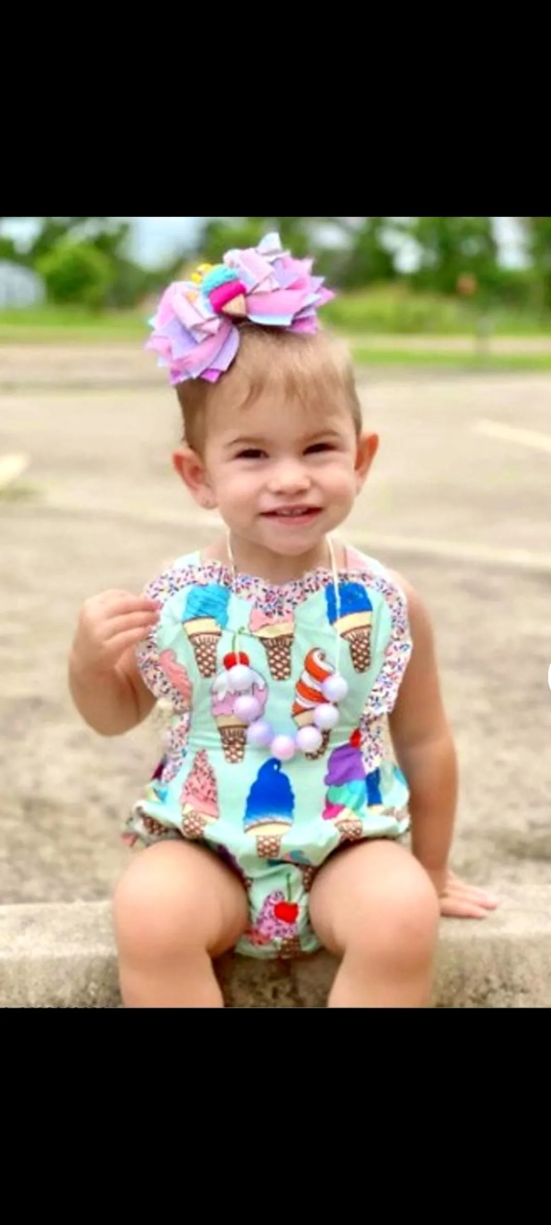 Ice-Cream Romper (Also Available in Dress for Older Girls #1000196