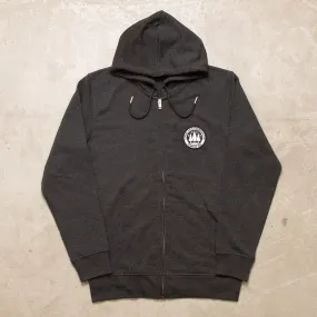 Illegal Rave Conservation Crest - Zipped Hood - Anthracite