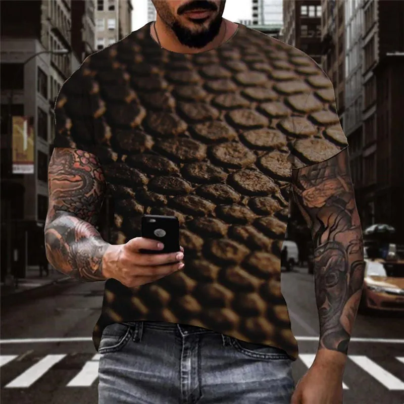 Irregular metallic texture shirts special texture Cool man Cool art costume different