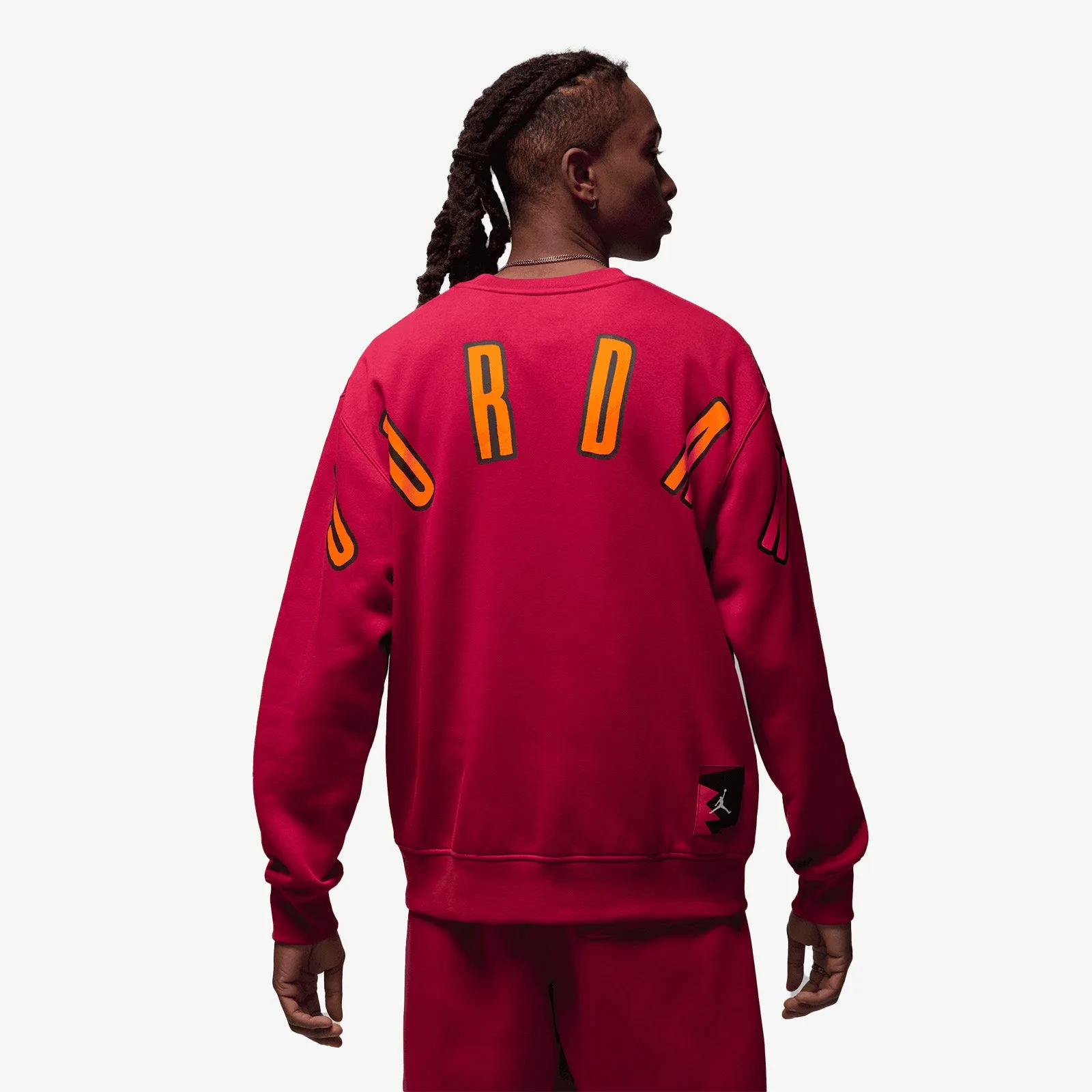 Jordan Flight MVP Wordmark Fleece Crew - Cardinal Red