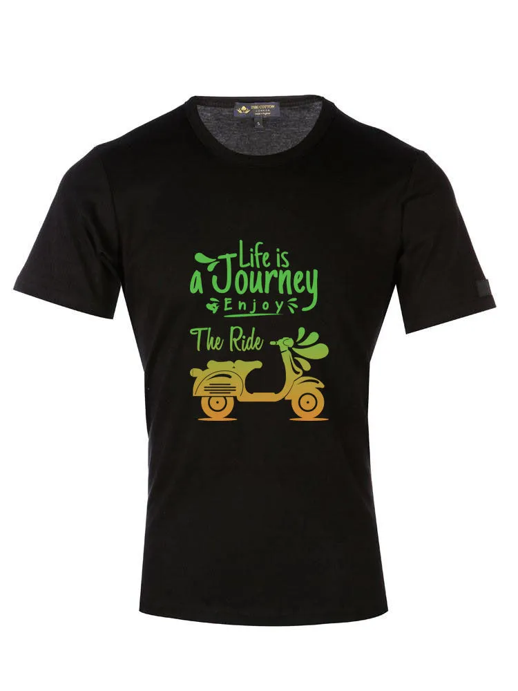 Journey Quoted Black T-Shirt