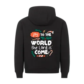 Joy to the World colored Christmas Hoodie BackPrint