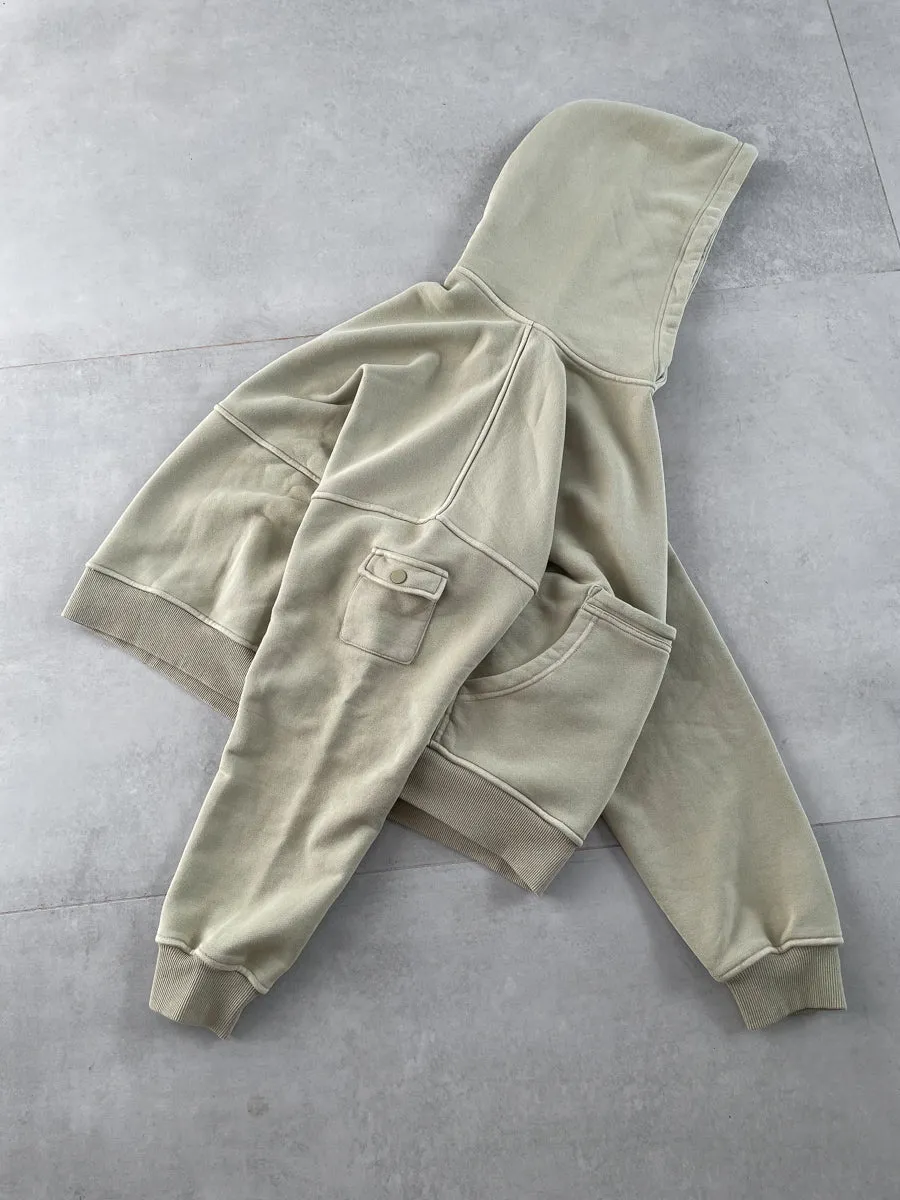 KHAKI CARGO HOODIE