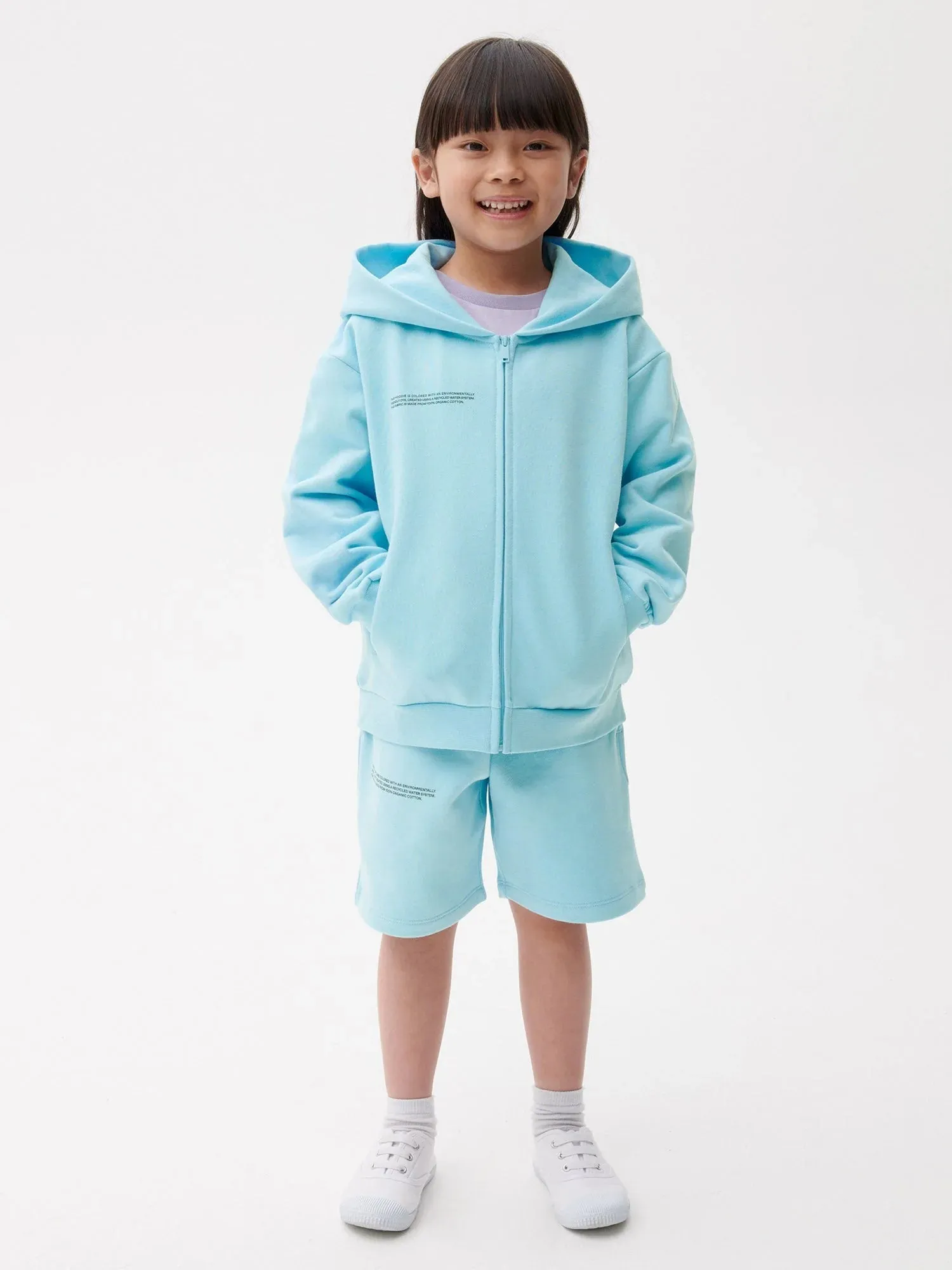 Kids' 365 Zipped Hoodie—celestial blue