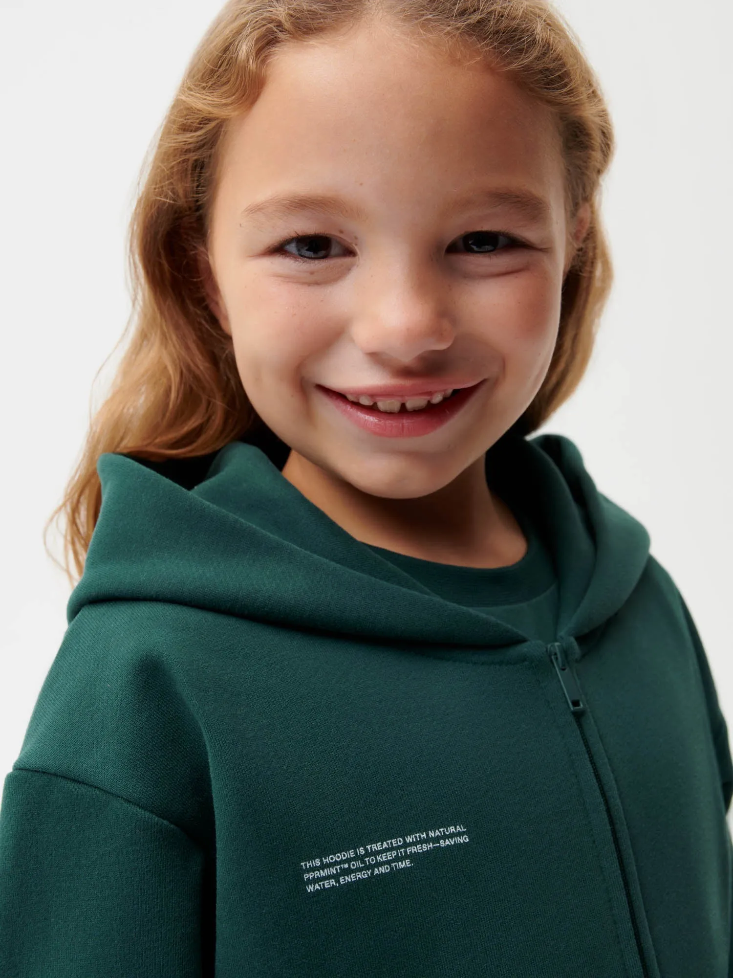 Kids' 365 Zipped Hoodie—foliage green