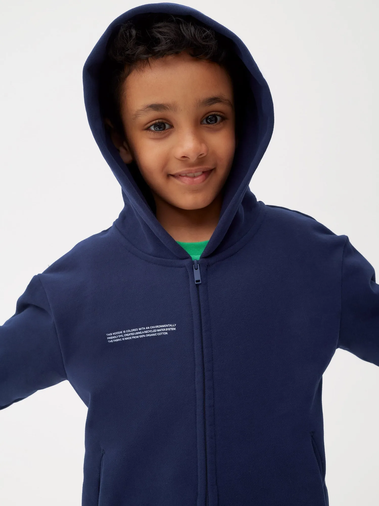 Kids' 365 Zipped Hoodie—navy blue