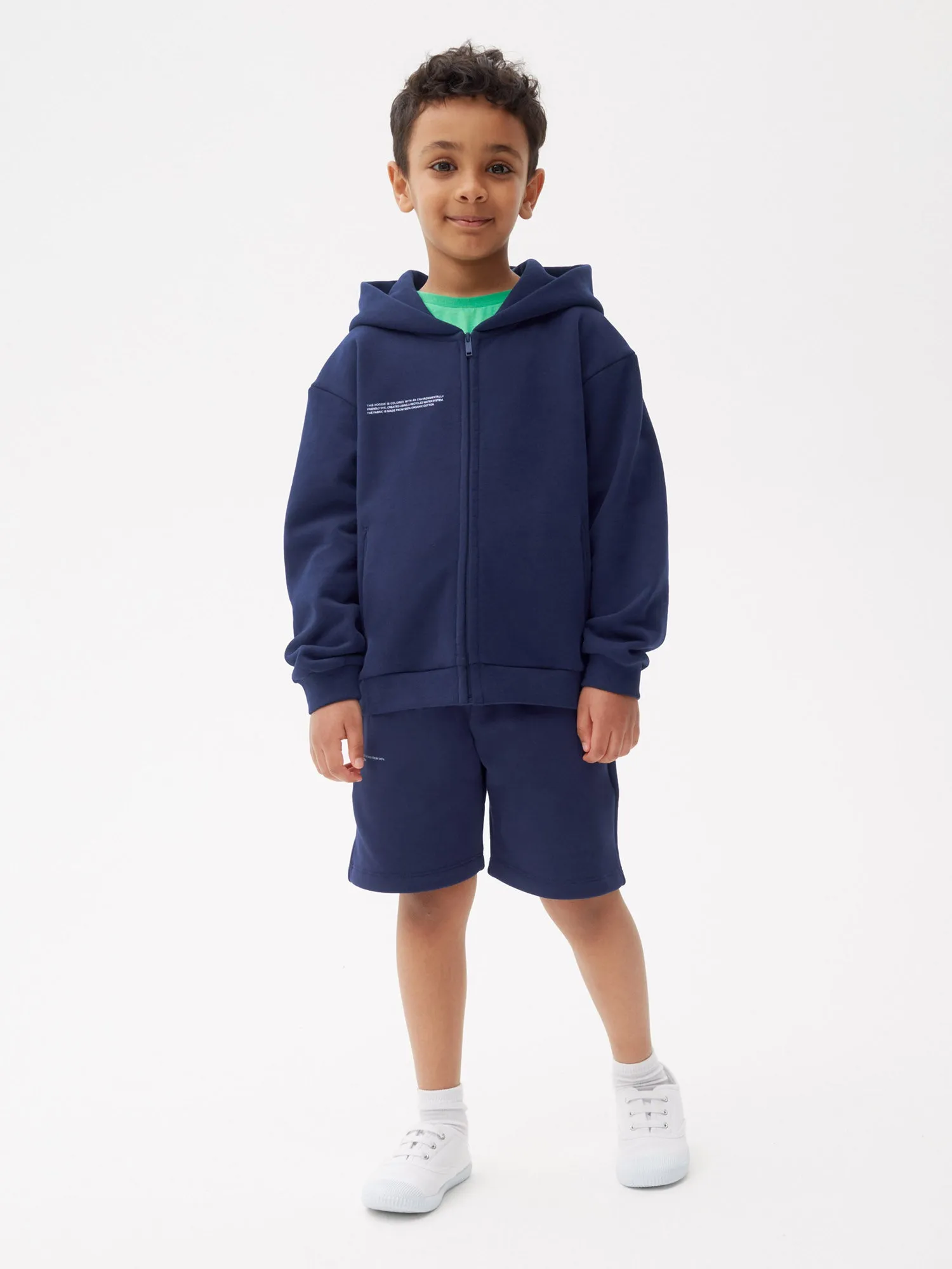 Kids' 365 Zipped Hoodie—navy blue