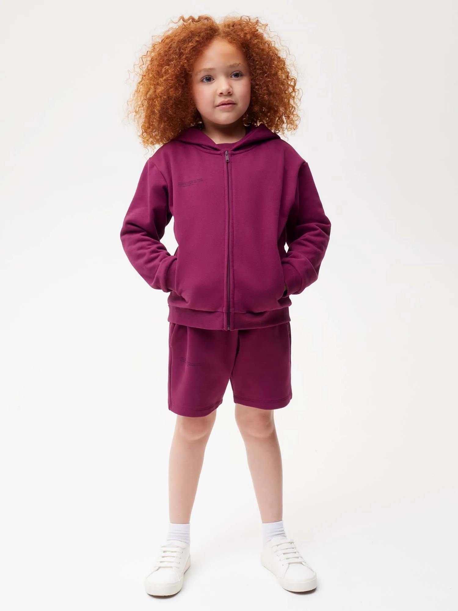 Kids' 365 Zipped Hoodie—plum purple