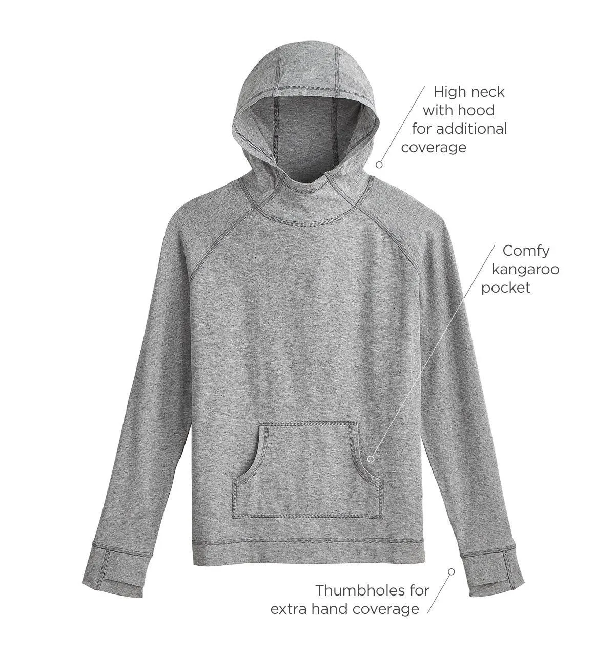 Kid's LumaLeo Hoodie  |  Grey Heather