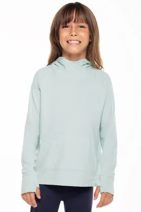 Kid's LumaLeo Hoodie  |  Misty Aqua