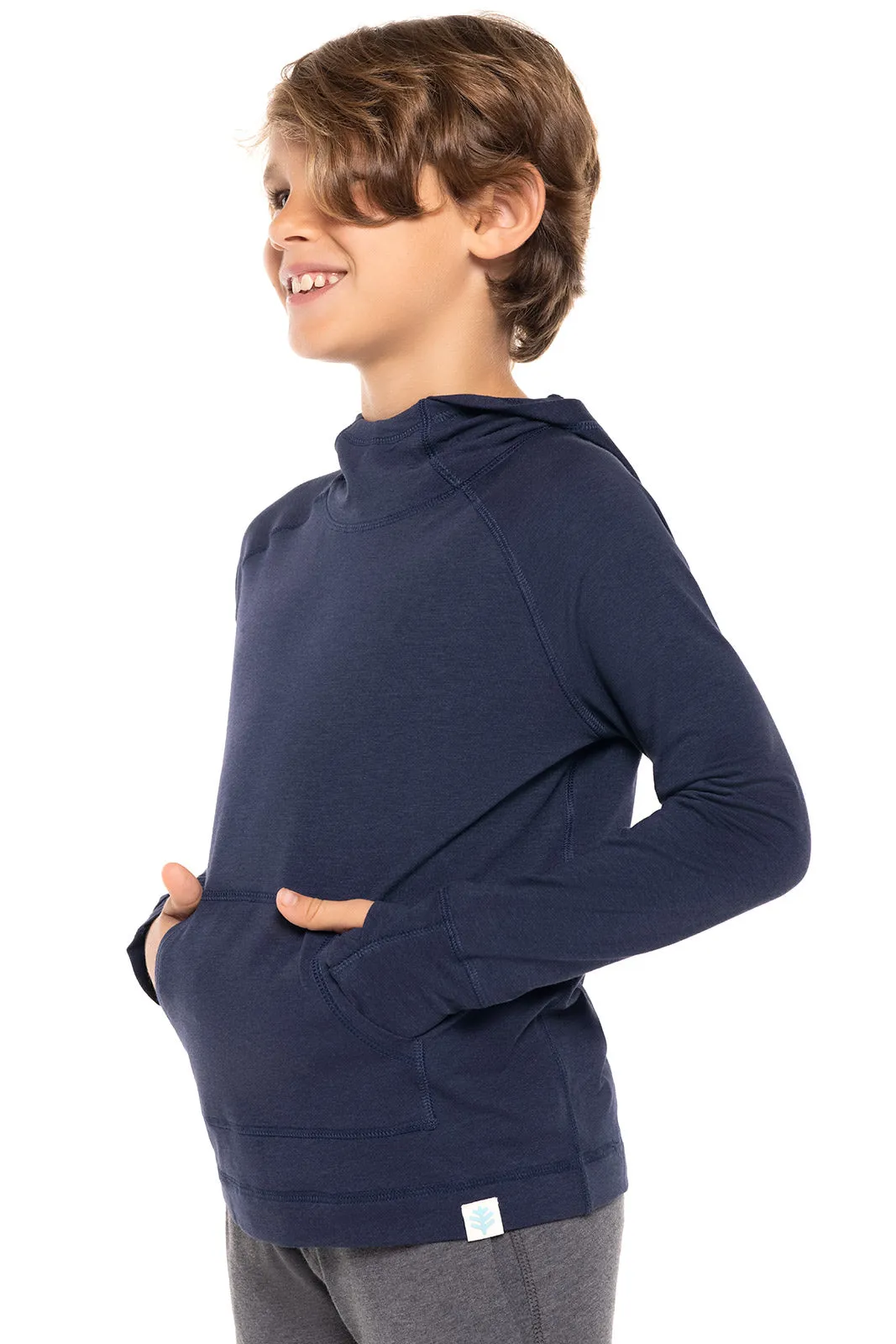 Kid's LumaLeo Hoodie  |  Navy