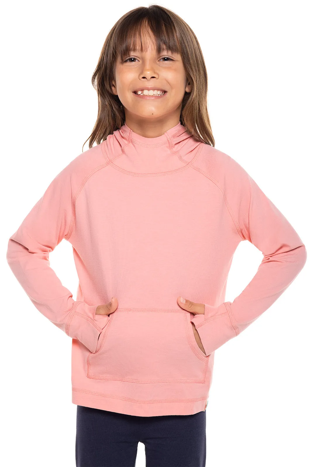 Kid's LumaLeo Hoodie  |  Peachy Pink