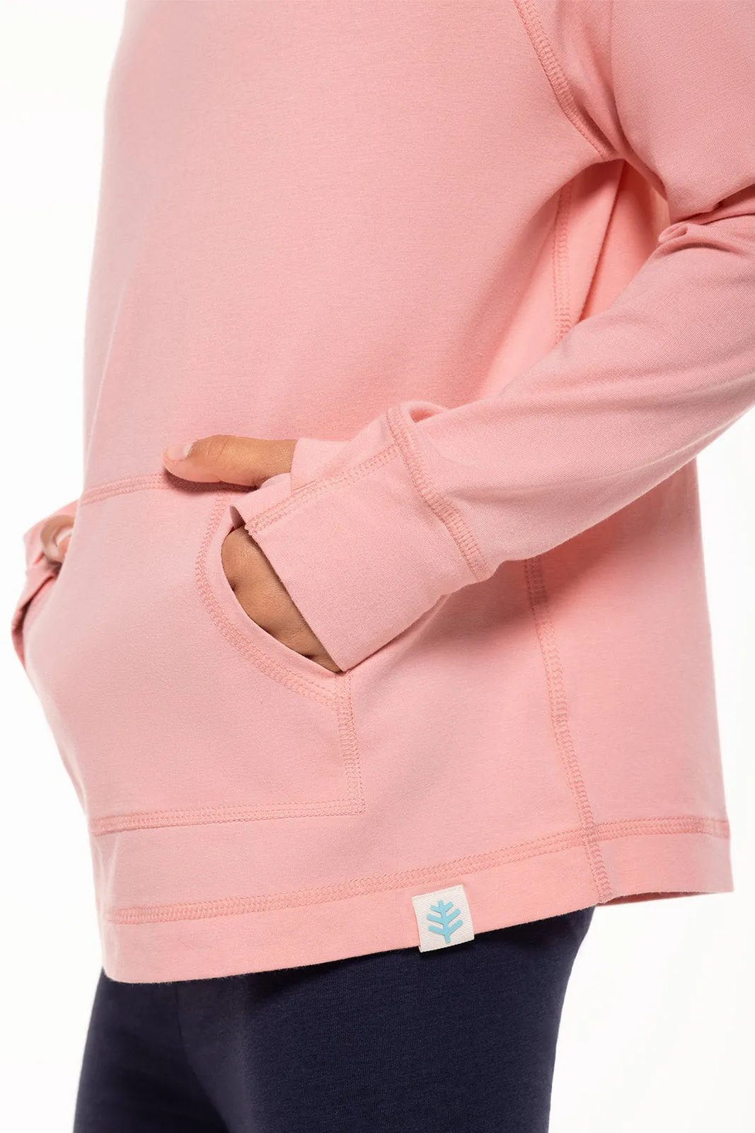 Kid's LumaLeo Hoodie  |  Peachy Pink