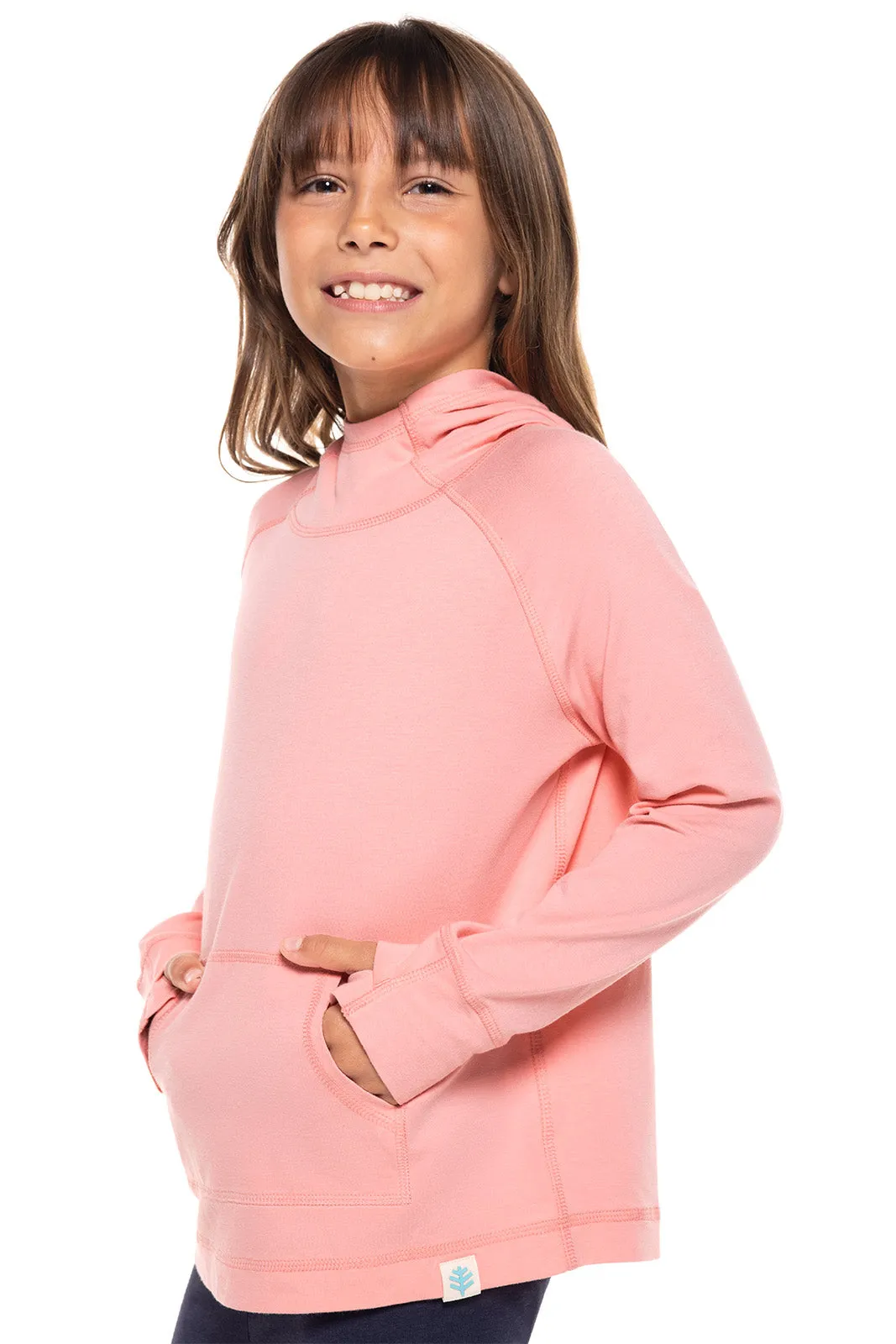 Kid's LumaLeo Hoodie  |  Peachy Pink