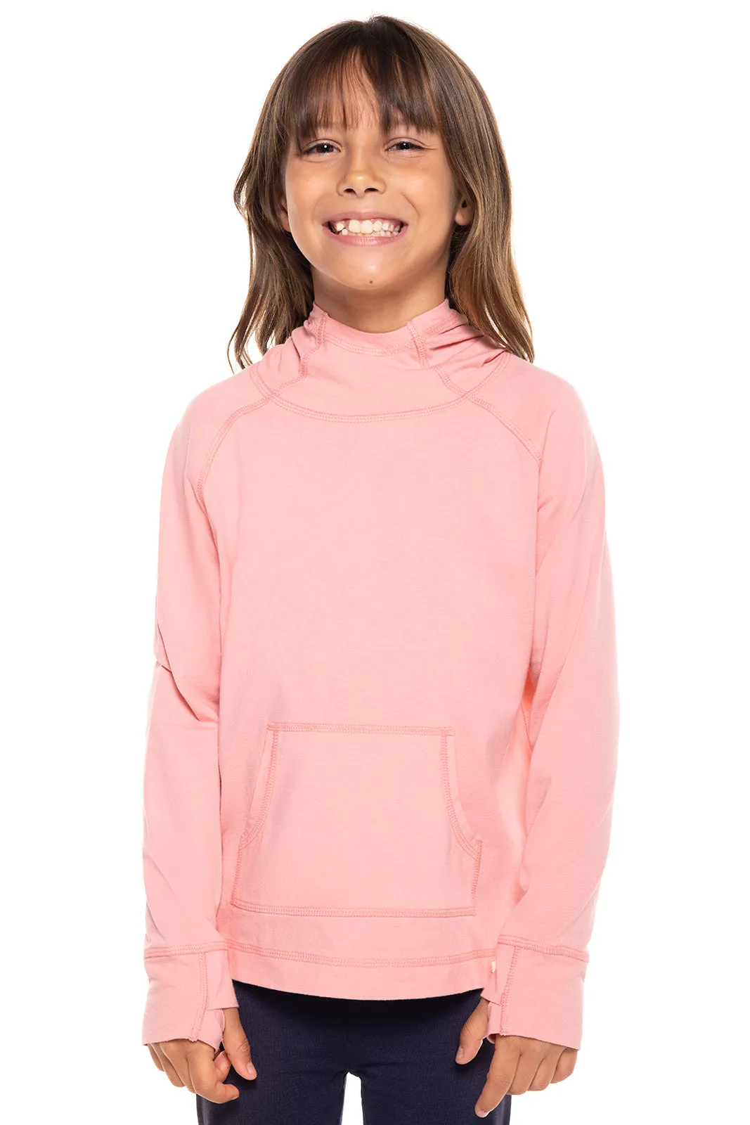 Kid's LumaLeo Hoodie  |  Peachy Pink